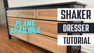 Milton Dresser Build - Modern Shaker Furniture Build - by Dailey Woodworks in Bryan, Texas