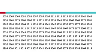 The First 1000 Primes