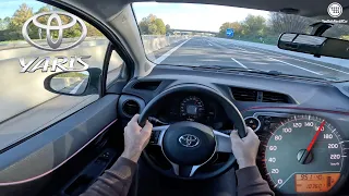 2012 Toyota Yaris 1.0 VVT-i (69Hp) Top Speed on the Autobahn / POV Test Drive