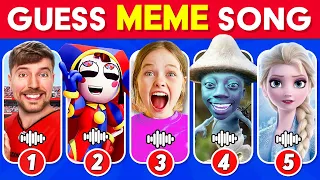 GUESS MEME & WHO'S SINGING 🎤🎵 🔥| Lay Lay, King Ferran, Salish Matter, Elsa,Pedro Pe, MrBeast,Tenge