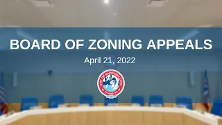 City of Sandusky Board of Zoning Appeals Meeting 04 21 2022
