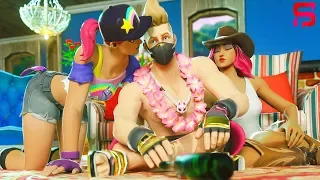 GIRLS PLAY SPIN THE BOTTLE with SUMMER DRIFT.... ( Fortnite Film )