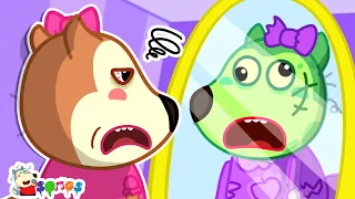 Oh no! 😨Magic Mirror turns Baby into a Zombie🧟 + MORE Zombie Songs Compilation by Baby Lucy 🎶