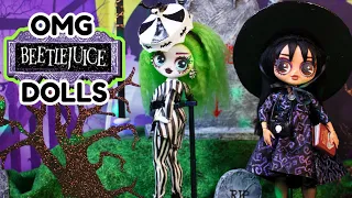 DIY OMG Beetlejuice & Lydia Doll Inspired By Mattel Creations Skullector Beetlejuice Dolls