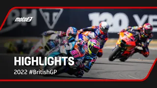 Moto2™ Race Highlights 🏍️💨 | 2022 #BritishGP 🇬🇧