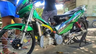 Rs 125 with Raider Fi Head and Block By: LBRT Mechanic: Mark Anthony Macañan #rs125 #nice125