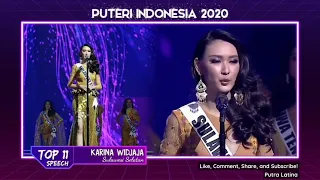 Top 11- Speech Competion PUTERI INDONESIA 2020