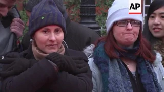 Fans wait for the stars to arrive at the BAFTA Awards