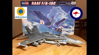 Ukrainian Air Force and RAAF F/A-18 HobbyBoss 1/48 Scale Model - Completed