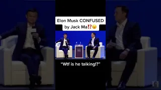 Elon Musk confused by Jack Ma! tiktok elonmuskhub #shorts
