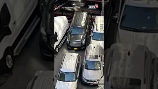 A Portion Of A Three-Story Parking Garage Collapses In Manhattan, US | #trending #viral #shorts