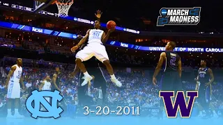 UNC Basketball: #2 North Carolina vs #7 Washington | 2011 NCAA Tournament Round of 32 | Full Game