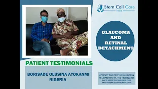 Patient with Glaucoma and Retinal Detachment  shares his experience at SCCI| Stem Cell Therapy