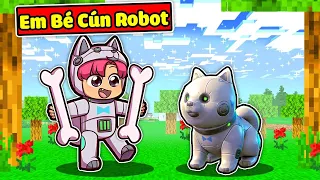 SINH TỐ TEAM BẤT NGỜ KHI THẤY HIHA BIẾN THÀNH EM BÉ CÚN SHIBA ROBOT TRONG MINECRAFT 🥰🐶🤖