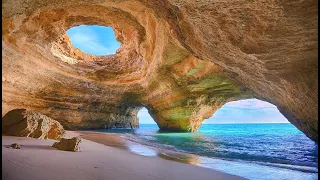 Пещера Бенагил в Алгарве. Algar de Benagil. Самый красивый грот в Португалии. Плывем в Грот.