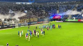 Зенит 2:0 Динамо – Игроки и фанаты после матча