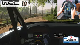 WRC 10 DEMO - Onboard Ford Fiesta WRC at Rally Estonia (w/steering wheel) | Thrustmaster T300