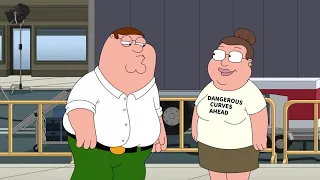 Family Guy - Elle wears a "Dangerous Curves Ahead" shirt