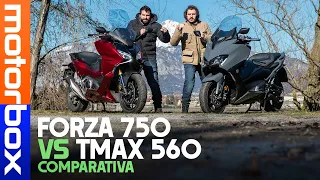 Sfida Maxi Scooter sportivi | Yamaha TMax 560 Tech Max Vs Honda Forza 750, il vincitore è...