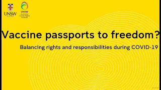 Vaccine passports to freedom: Balancing rights and responsibilities during COVID-19