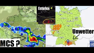 #"Lechtalerin" mit nachfolgendem MCS, Estofex Level 2- Nowcast und Update zur aktuellen Lage !