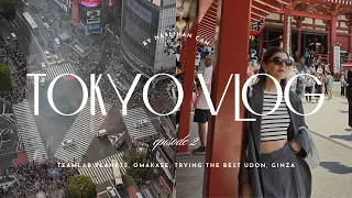 TOKYO TRAVEL VLOG EP 2 | Teamlab Planets, affordable Omakase, shopping in Ginza & best Udon in Tokyo