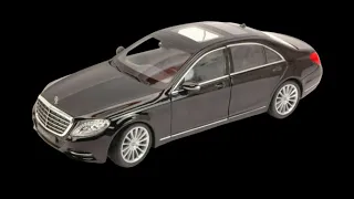 Unboxing Mercedes S-class (W222) 1:24 Welly modelcar