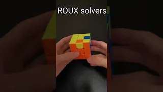 CFOP solvers vs. ROUX and ZZ solvers!