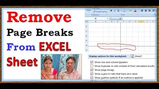 Remove Page Breaks  From EXCEL Sheet, page breaks after print preview, how to remove page breaks,