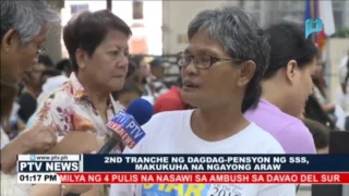 2nd tranche ng dagdag-pensyon ng SSS, makukuha na ngayong araw