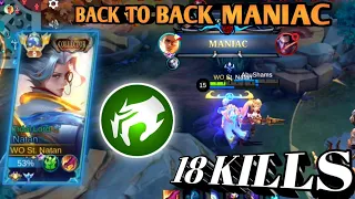 BACK TO BACK MANIAC 🔥 JUNGLE EMBLEM 😎 TOP GLOBAL NATAN | MLBB