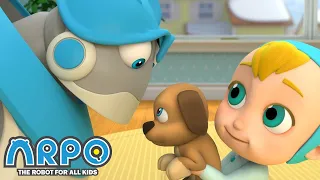 Arpo the Robot | PUPPY PANIC!!!! +More Funny Cartoons for Kids | Compilation | Arpo and Baby