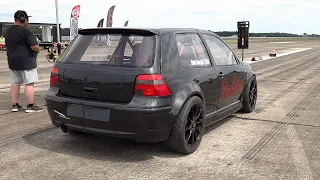 1150HP VW GOLF 4 R32 Turbo - 0-314 KM/H ACCELERATIONS @ 1/2 Mile!