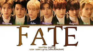 ENHYPEN  (엔하이픈) - 'FATE' Color Coded Lyrics (HAN/EOM/ENG)