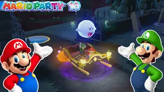 Mario Party 10 - Haunted Trail - Mario vs Luigi