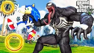 ВЕНОМ СОЖРАЛ СОНИКА В ГТА 5! VENOM VS SONIC ОБЗОР МОДА В GTA 5 ВИДЕО MODS