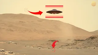 Mars Perseverance rover Capture Flying Object on the martian sky - ufo Aliens on Mars