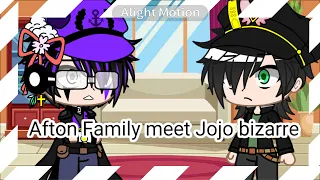 Afton family meets jojo bizarre||remake||GachaClub||