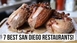 7 BEST San Diego Restaurants! Food tour with sushi, pizza, burgers, tacos, and more.