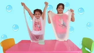 3 Colors of Glue Slime Challenge , Fun kids video Part 2