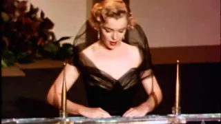 Footage Of Marilyn Monroe Presenting Oscar For Best  Sound Recording In 1951 -  "All About Eve"