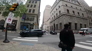 Walk With Me on An Eerily Quiet Day in Center City Philadelphia. Cloudy. April 2024. ASMR [4K]