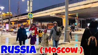 [4K] NEW YEAR'S EVE IN MOSCOW, walking in Moscow, Touring Russia || Stroll in 4K