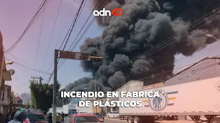 🚨¡Última Hora! Incendio en fábrica de plásticos en Xalostoc, Estado de México