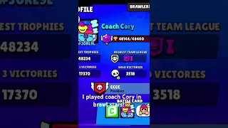 I played @CoachCoryBrawlStars in brawl stars!🤯🤯🤯#shorts #viral #brawlstars #crazy #mindblowing