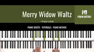 The Merry Widow Waltz - Franz Lehár (Sheet Music - Piano Solo Tutorial - Piano Method Book 4)