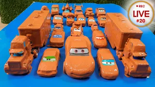 Clean up muddy minicars & disney pixar car convoys! Play in the garden