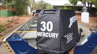 Novo Mercury 30 HP - Amaciamento e teste