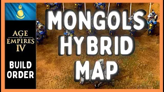 Mongols Hybrid Map Build Order | Age of Empires 4