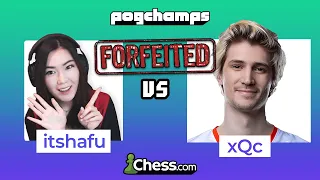 ItsHafu vs xQc ( xQc loses in 0 moves ) | PogChamps 2